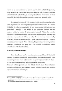 L'harmonisation en Afrique du droit des affaires à travers l'OHADA