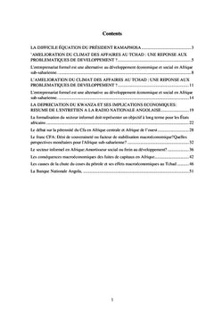 Eléments de dynamique de l'économie du développement