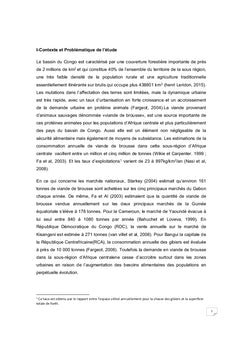 Analyse de la Demande des Ménages en Viande de Brousse à Bangui