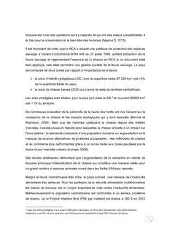 Analyse de la Demande des Ménages en Viande de Brousse à Bangui