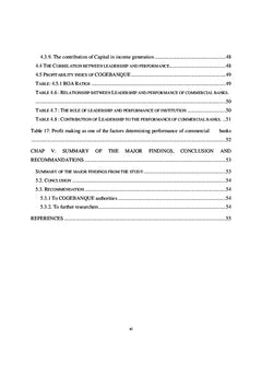 The Contribution of Leadership on the Performance of Commercial Bank