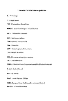Activités Biologiques des Extraits de Deux Plantes Médicinales