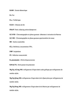 Activités Biologiques des Extraits de Deux Plantes Médicinales