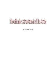 Biochimie structurale illustrée