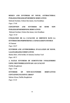 Livre Proceedings Deuxième Colloque Maghrébin Chimie Hétérocyclique