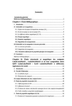 Effets thermiques sur les propriétés physiques des oxydes