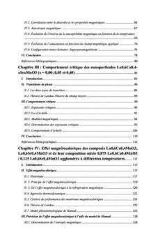 Effets thermiques sur les propriétés physiques des oxydes