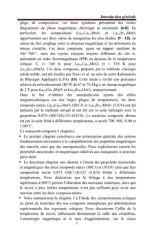 Effets thermiques sur les propriétés physiques des oxydes
