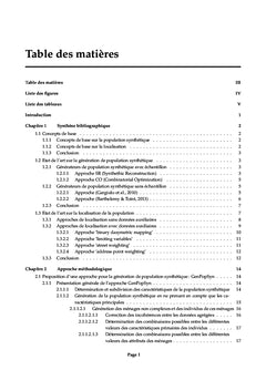Génération d'une population synthétique localisée