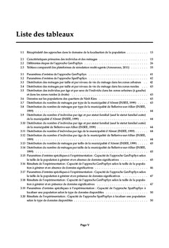 Génération d'une population synthétique localisée