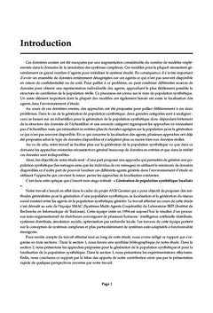 Génération d'une population synthétique localisée