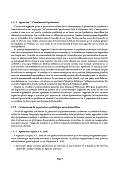 Génération d'une population synthétique localisée