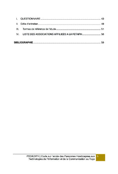 Études sur l'accès des personnes handicapées aux TIC au Togo