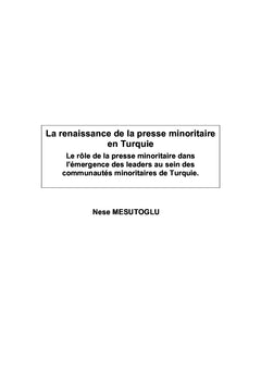 La renaissance de la presse minoritaire en Turquie
