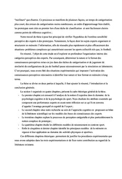 Etude des Connaissances Perceptives chez les sportifs experts