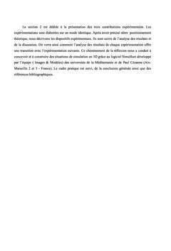 Etude des Connaissances Perceptives chez les sportifs experts