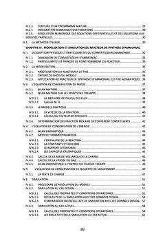 Modélisation et Simulation d'un Réacteur Catalytique a Lit Fixe