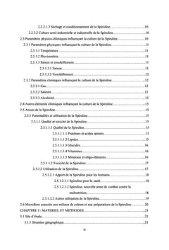 Conditions de culture optimale de la spiruline au Cameroun