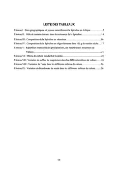 Conditions de culture optimale de la spiruline au Cameroun