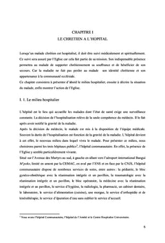 Présence ecclésiale en milieu hospitalier
