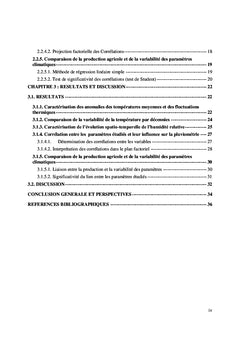 Variabilité climatique et production cacaoyère en Côte d'Ivoire