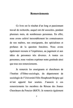 Problématique de la Gestion Foncière