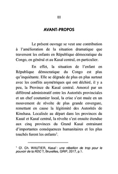 La protection sociale de l'enfant en droit positif congolais