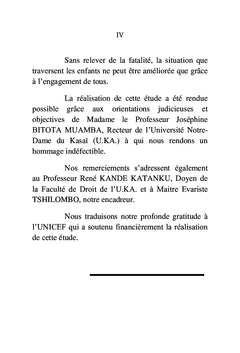 La protection sociale de l'enfant en droit positif congolais