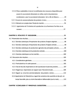 Analyse de la politique alimentaire dans la ville de Bukavu