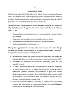 Financement des chaînes de valeurs agricoles au Nord-Kivu/RDC