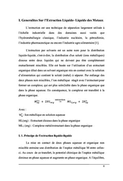 Extraction synergique de Cu(II) et du Co(II) par l'acide caprique