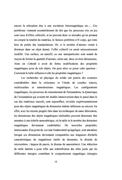Evolution des propriétés magnétiques d'un alliage nanocristallin.