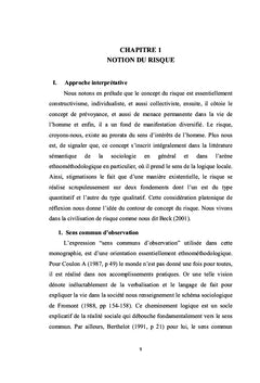 Le risque