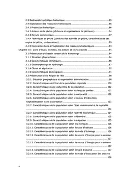 Communautés de Pêche et Ressources Halieutiques au lac Kompienga
