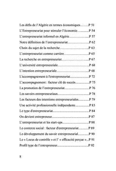 Quelques éléments sur l'entrepreneuriat en Algérie