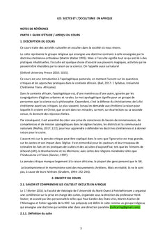 Les sectes et l'occultisme en Afrique