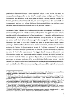 Le personnage aux prises avec la mémoire