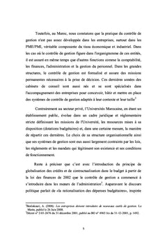 Contrôle de gestion et pilotage de la performance des universités