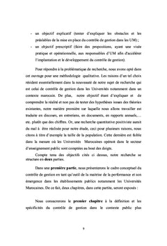 Contrôle de gestion et pilotage de la performance des universités