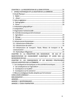 L'impact du changement climatique au Mali (cas de la commune de Yoro)