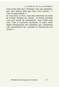 J'ai parié ma vie