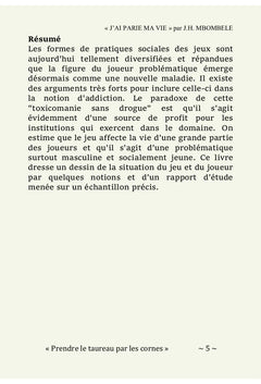 J'ai parié ma vie