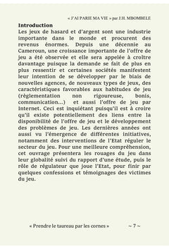 J'ai parié ma vie