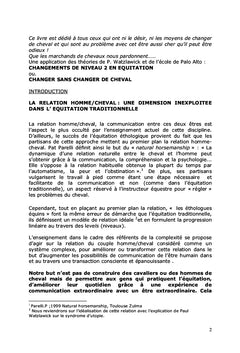 Changement de Niveau 2 en Equitation ou Changer sans Changer de Cheval