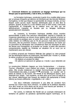 Changement de Niveau 2 en Equitation ou Changer sans Changer de Cheval