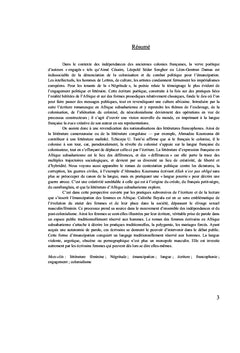 Synergie dans l'écriture romanesque et poétique post-coloniales