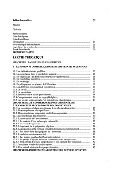 Identification des Compétences Professionnelles des Entraîneurs