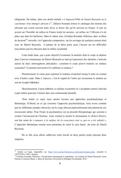 Le corps dans L'impasse de Daniel Biyaoula