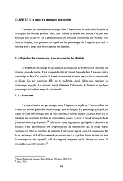 Le corps dans L'impasse de Daniel Biyaoula