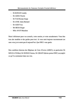 Micro-anatomie du Faisceau Occipito-Frontal Inférieur